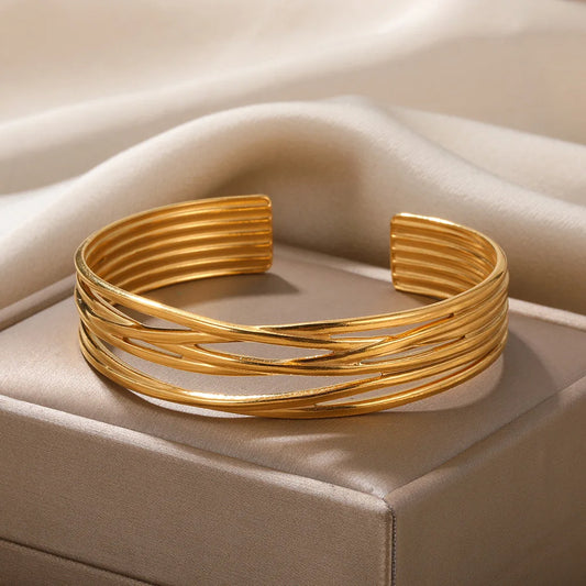 Stainless Gold Bangles